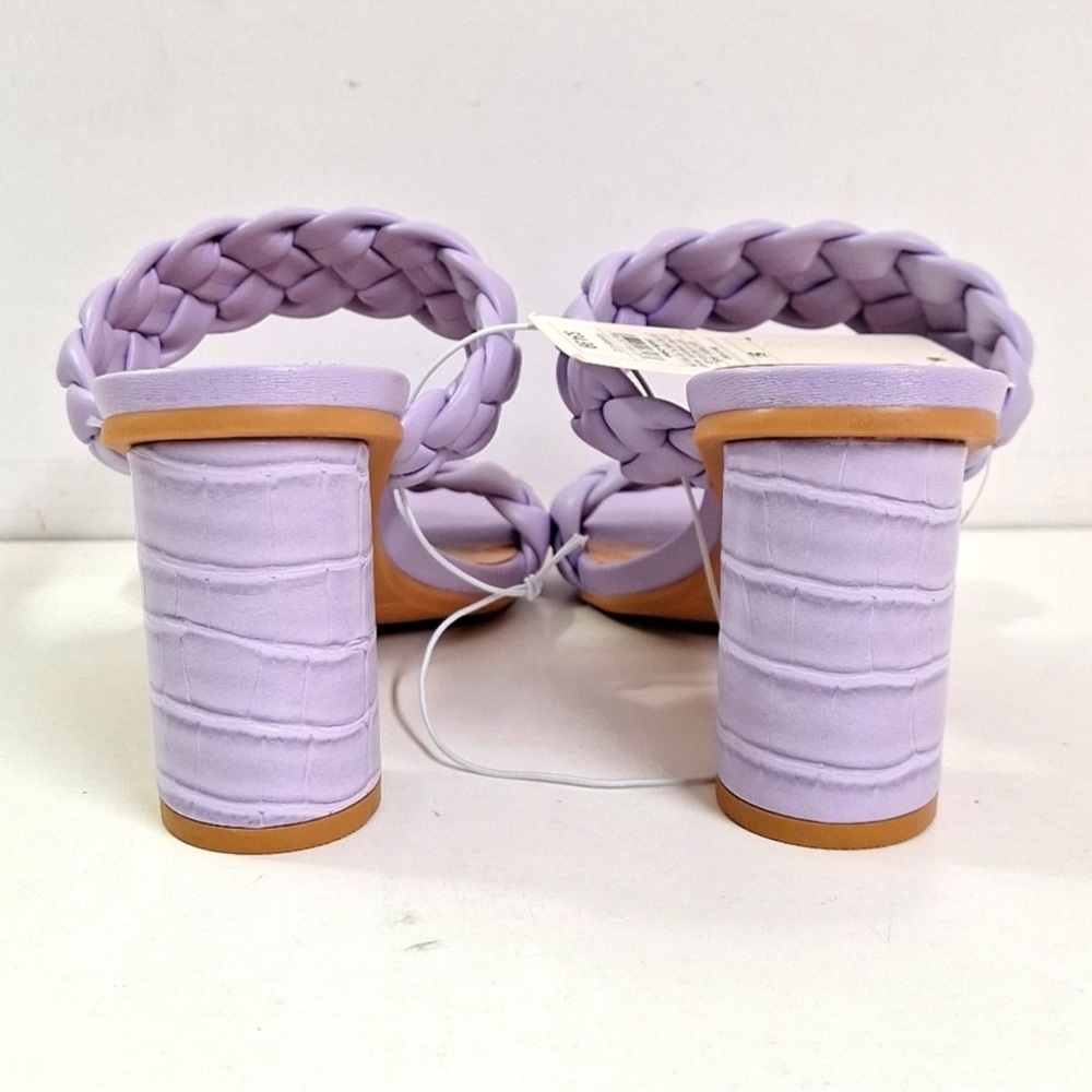 NEW! A New Day Lilac Purple Braided Heels Pumps Size 8.5 - Picture 4 of 7